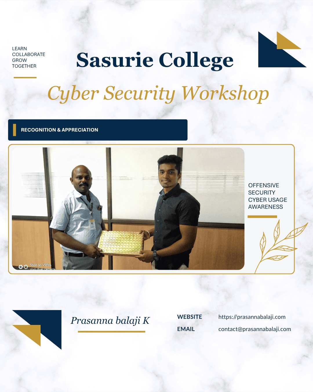 Sasurie College session